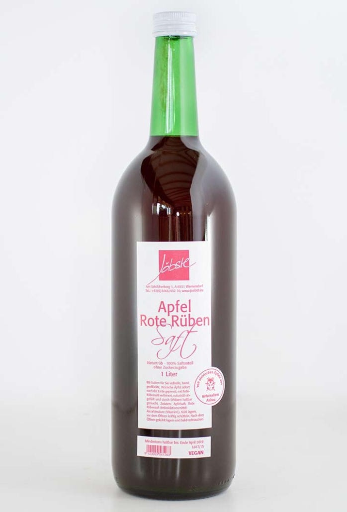 Apfel Rote Rübe Saft, Natursaft, Mischsaft, vegan, Weststeiermark, Schilcherei®, Weingut Jöbstl, Wies - online kaufen